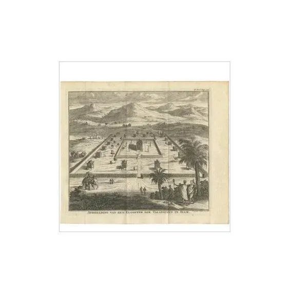 Monastery of the Talapoin in Siam, 1739, Paper For Sale - Image 3 of 6