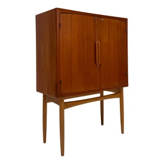 Vintage Teak Bacchus Bar Cabinet by Torbjørn Afdal for Mellemstrands Trevareindustri AS, Norway, 1960s For Sale