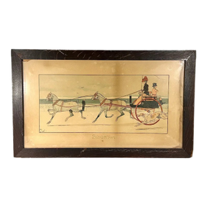 Cecil Aldin Framed Lithograph Titled, 'Brighton' c.1900