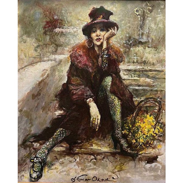 Artist Andrey Smolyak, Yellow Flowers 2005, Modern, Original Handmade For Sale - Image 4 of 6