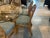 Mid-Century Modern MCM Rattan Bamboo Dining Room Table Set 6 Chairs Glass Top Green Cushions For Sale - Image 3 of 12