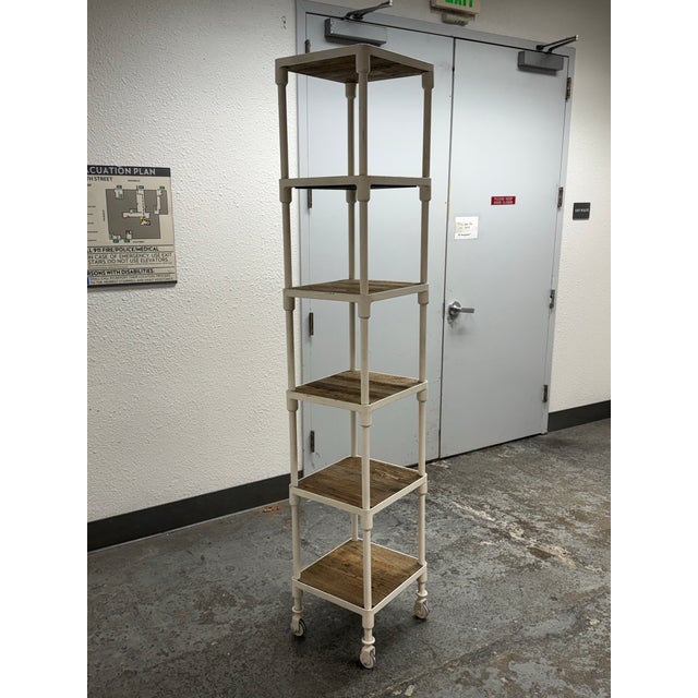 2010s Luay Al-Rawi for Restoration Hardware Dutch Industrial Single Shelving For Sale - Image 5 of 12