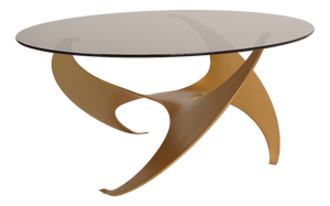 Aluminum Propeller Coffee Table attributed to Knut Hesterberg for Ronald Schmitt, 1960s