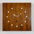 Wood Vintage Brown Wooden Wall Clock from Seiko, 1980s For Sale - Image 7 of 16