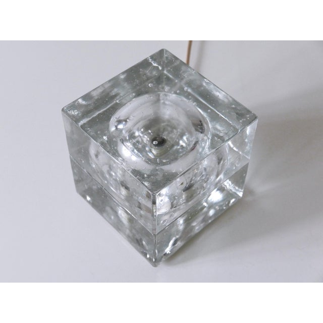 Hand Blown Cubic Table Lamps by Müller & Zimmer, 1970s, Set of 2 For Sale - Image 15 of 18