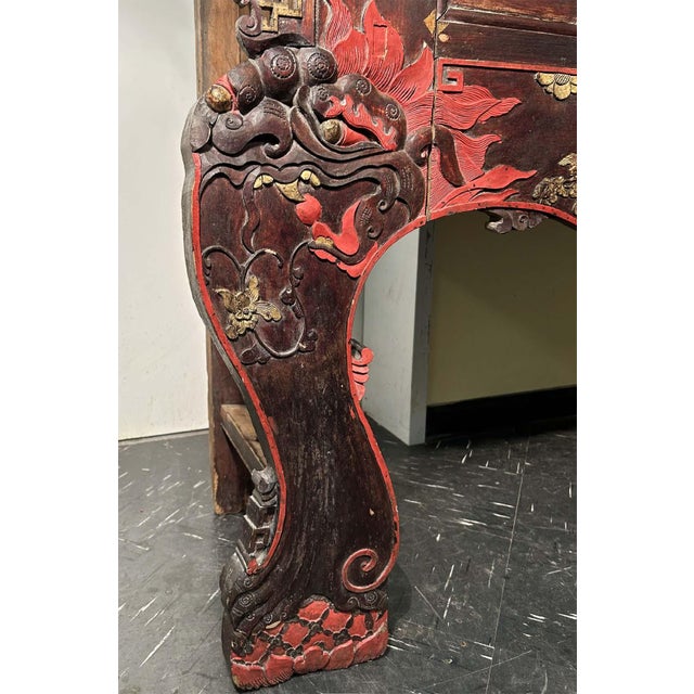 Early 19th Century Antique Tall Temple Altar Table (3629), Circa 1800-1949; For Sale - Image 5 of 13