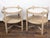 Beige Pair of French Vintage Oak side Tables with Mirrored Tops and Turned Legs For Sale - Image 8 of 9