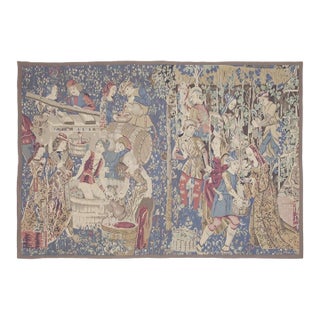 The Wine Harvest Tapestry - 137 X 200 Cm (4'6" X 6'6") - Requires Rod Size 5 For Sale