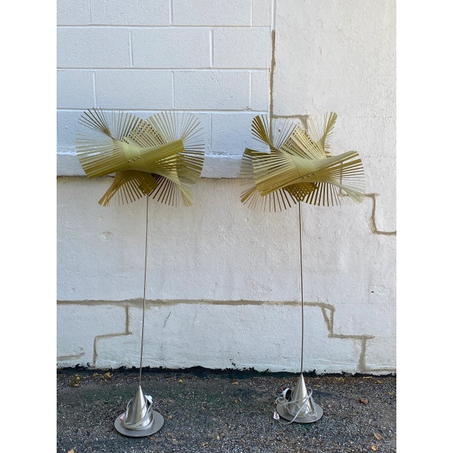 Contemporary 1990s Mini Mikado Floor Lamps a Pair For Sale - Image 3 of 5