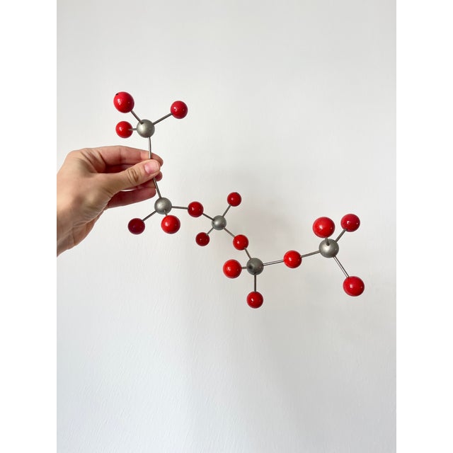 Vintage Atomic Age Molecular Model with Bakelite Balls, Former Czechoslovakia, 1950s For Sale - Image 4 of 12