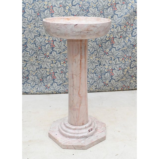 Art Deco Water Font Bird Fountain in Marble and Bronze, 1930s For Sale - Image 11 of 13