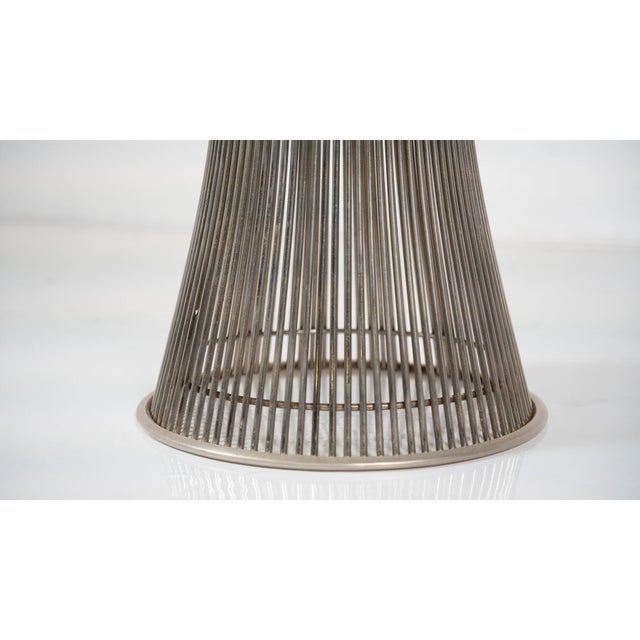 Metal Mid-Century Glass and Metal Dining Table attributed to Warren Platner for Knoll, 1966 For Sale - Image 7 of 13