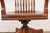 Wood Arts & Crafts Solid Walnut Executive Swivel Desk Chair by Johnson Chair Co. For Sale - Image 7 of 12