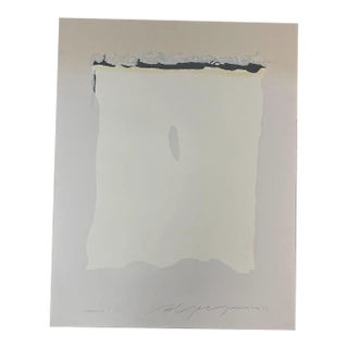 Adja Yunkers 'Veronica II" Abstract Expressionist Minimalism Signed Lithograph For Sale