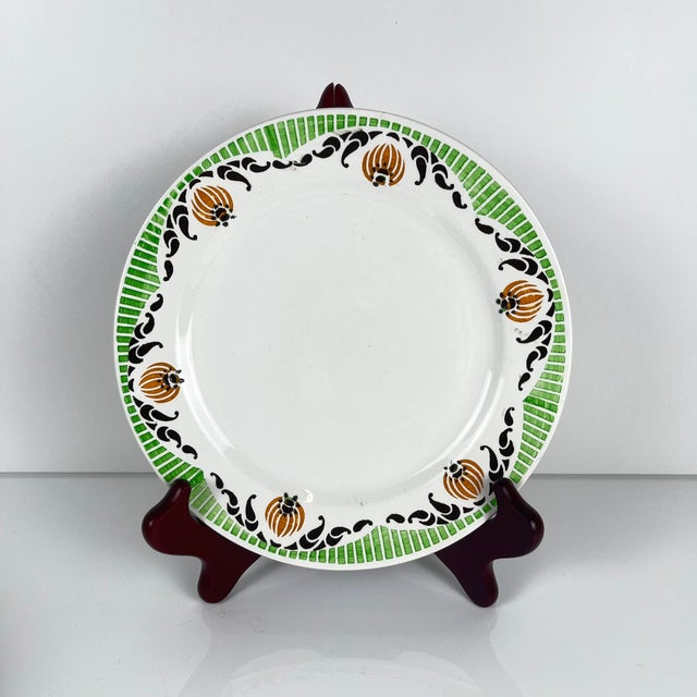 Maroussia Dessert Plates from Sarreguemines, 1930s, Set of 7 For Sale - Image 3 of 11