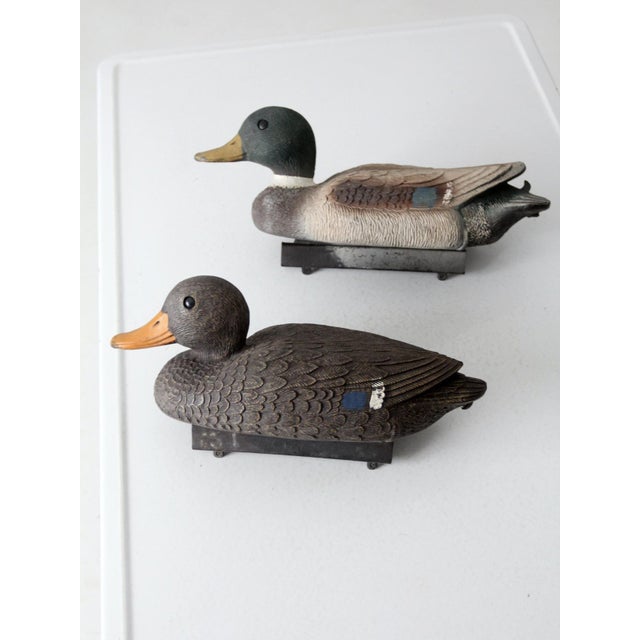 Brown Vintage Flambeau Duck Decoys Pair For Sale - Image 8 of 11