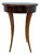 Oval Biedermeier Side Table with Drawer in Walnut Veneer, South Germany, 1820 For Sale