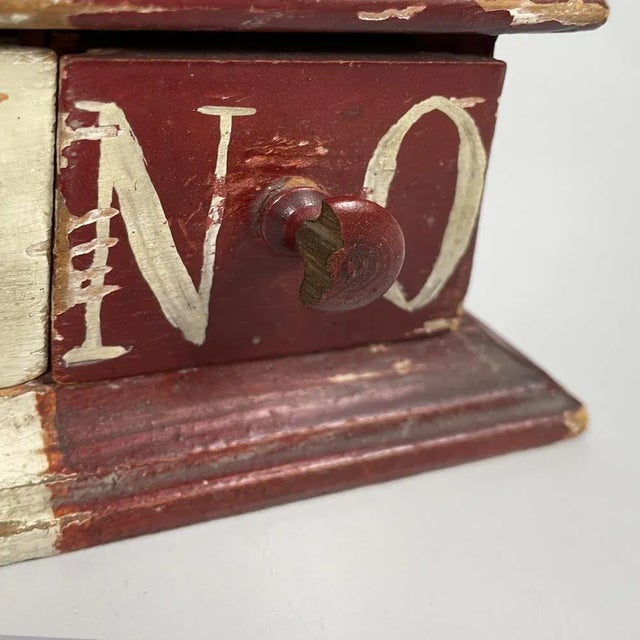 Italian Secret Voting Instrument in White and Red Wood, 1800s For Sale - Image 17 of 18