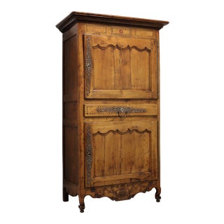 Antique French Country Inlaid Bonnetierre For Sale