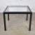 Vintage Modern Blackened Oak Square Parsons Style Side Table With Glass Top For Sale - Image 13 of 13
