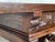 Wood 19th Century Walnut and Wrought Iron Desk With Two Drawers and Lyre Legs For Sale - Image 7 of 13