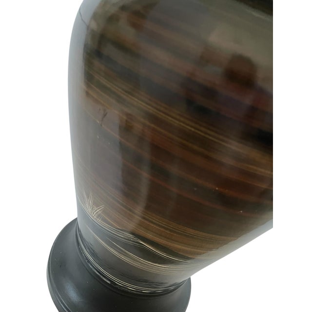 MCM Marc Bellaire California Ceramic Signed Vase Horse, Hippocampus Seahorse 17” For Sale - Image 9 of 9
