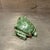 Hand-Painted Enameled Pewter Frog Trinket Box Accented Green Austrian Crystals For Sale In San Diego - Image 6 of 11