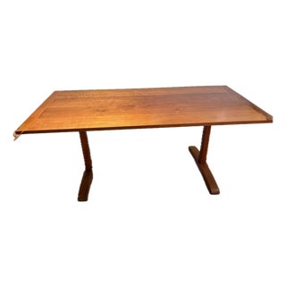 Vintage Thos Moser Cherry Trestle Table For Sale