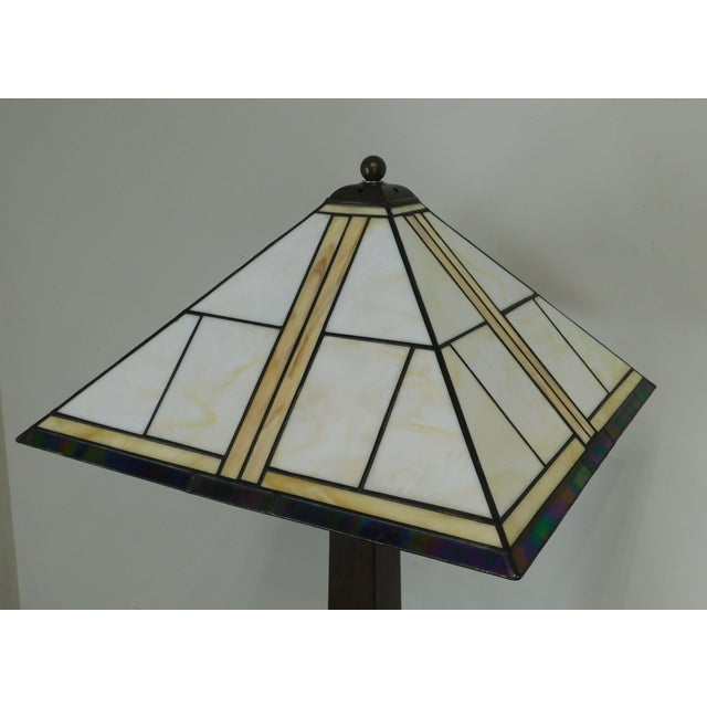 Stickley Mission Collection Oak Square Base Floor Lamp ...