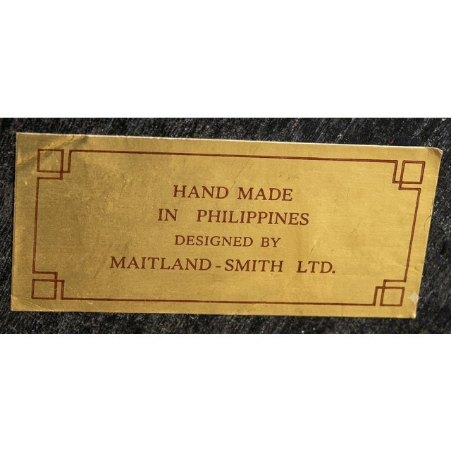 Metal "Pair of Maitland-Smith Egyptian Revival Sphinx Table Bases" For Sale - Image 7 of 7