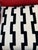 Contemporary Black and White Geometric Pillow With New Insert For Sale - Image 3 of 9