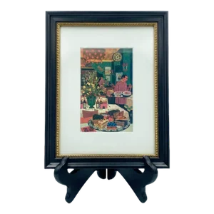 Mid 20th Century Russian Tea Room Nyc Restaurant Postcard Framed