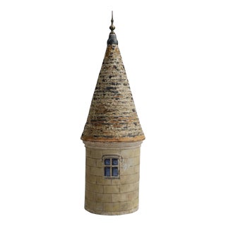 Antique 19th Century French Architectural Model of a Château Turret, 1860 For Sale