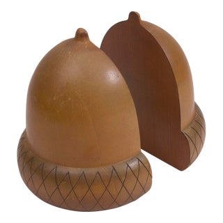Vintage Acorn Bookends For Sale