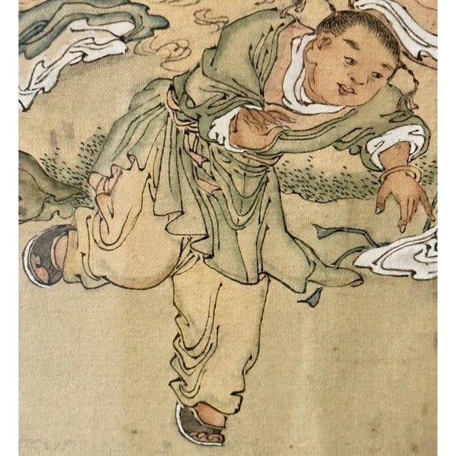 Chinese Export, Hand-Painted Figural Scenes, Rosewood Frames, China, 19th C. For Sale - Image 15 of 18