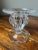 Royal Doulton Concord Crystal Candle holder for tapers or pillars 4” width, 3.5” depth and 4.4” height No chips nor cracks