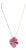 Designer Effy's Natural Pink Sapphire & Diamond Pendant /Necklace 14Kt Rose Gold For Sale