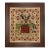 Rachel Kohler Antiqued Embroidery Needlepoint Sampler Framed Print in Distressed Brown Frame For Sale