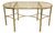Dining Table in Faux Bamboo & Brass from Maison Baguès, 1970s For Sale