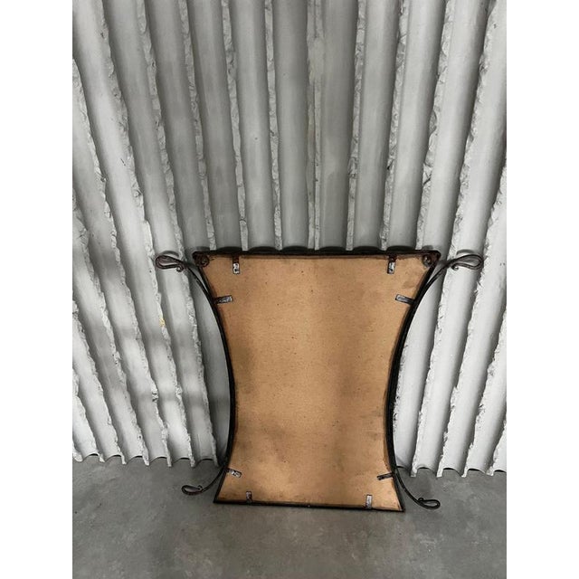 Gray French Wrought Iron Mirror, 1950s For Sale - Image 8 of 11