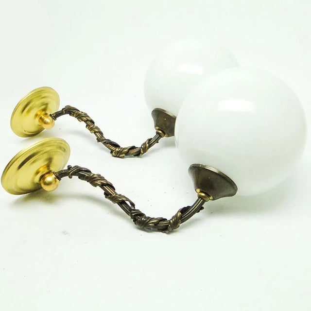 Art Nouveau Style Wall Lamps, Poland, 1950s, Set of 2 , Set of 2, in Very Good conditions. Designed 1890 to 1919 European...