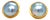 18ct Yellow Gold Mabe Tahitian Pearl Earrings 17mm 10.26g, A Pair For Sale