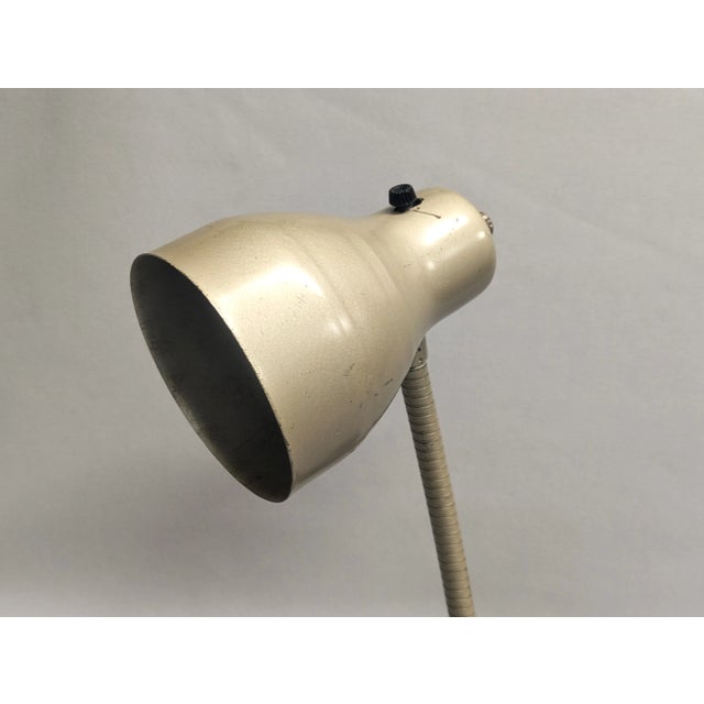 Metal Vintage Gooseneck Desk Lamp For Sale - Image 7 of 10