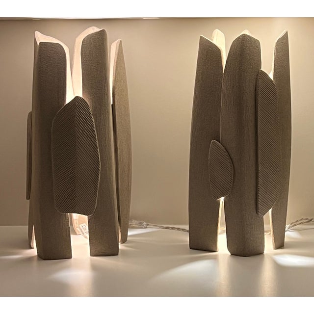 Ceramic Henri Table Lamp in Ceramic by Katia Langeard For Sale - Image 7 of 10