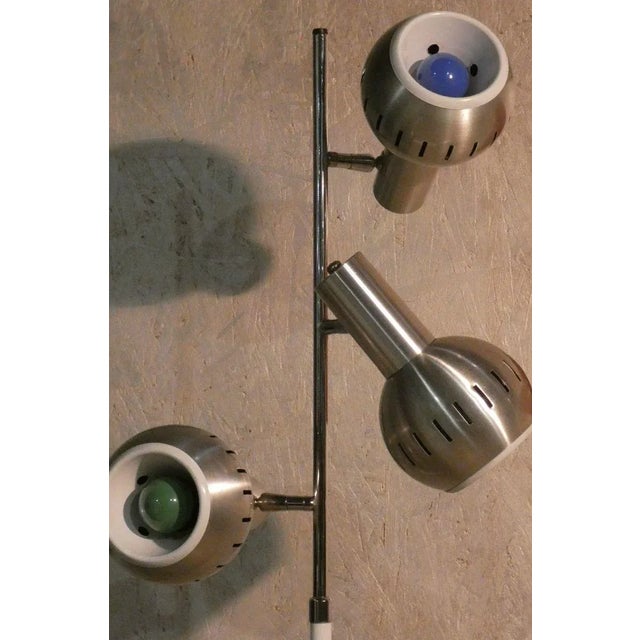 Space Age Steel 3-Spot Floor Lamp from Officina di Ricerca, 1960s For Sale - Image 6 of 9