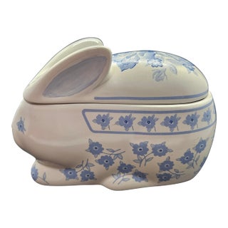 Vintage Crowning Touch Ceramic Trinket Box For Sale