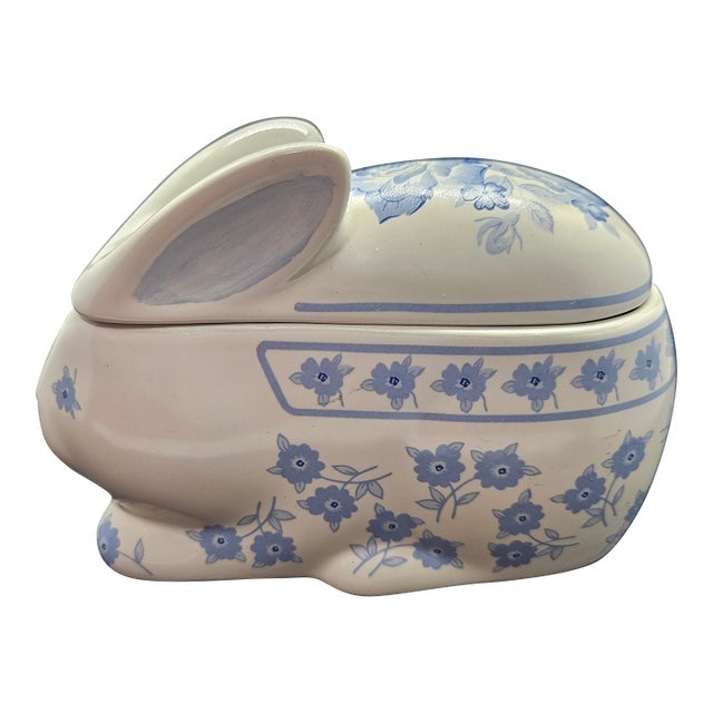 Vintage Crowning Touch Ceramic Trinket Box For Sale