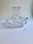 Late 20th Century Diamond Cut Clear Crystal Handled Basket For Sale - Image 13 of 13