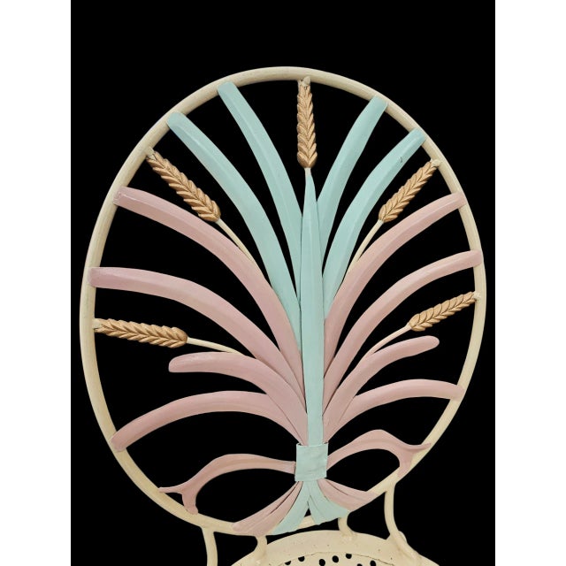 1960s Vintage Hollywood Regency Wheat-Sheaf Table Set of 3 For Sale In West Palm - Image 6 of 9