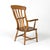 English Elm Vertical Slat Back Armchair Circa 1890 With Turned Legs and H-Stretcher For Sale In San Francisco - Image 6 of 13